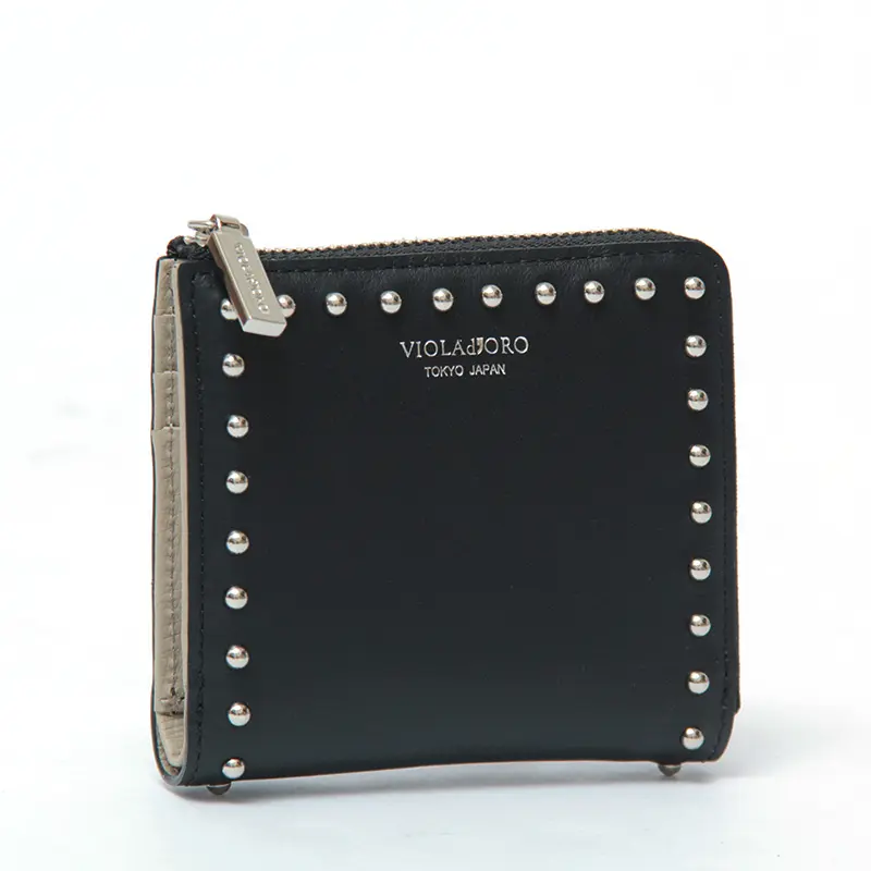 VIOLAd'ORO ヴィオラドーロ PORTA スタッズ ミニウォレット