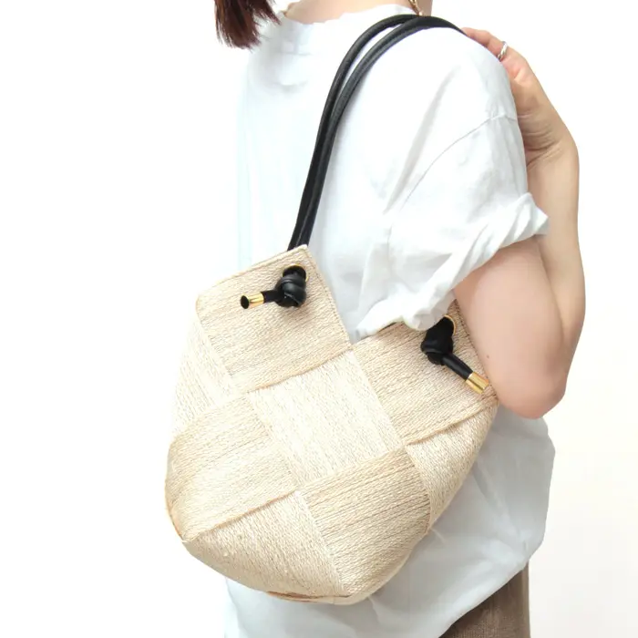 VIOLAd'ORO ヴィオラドーロ MIRO アバカメッシュ かごバッグ