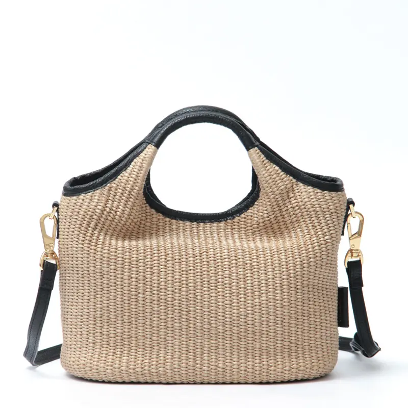 SANDRO ラフィア調 2WAY かごバッグ V-9019