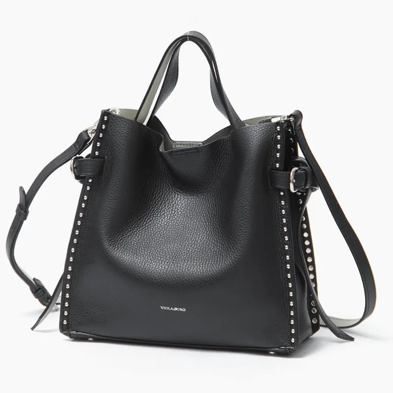 VIOLAd'ORO ヴィオラドーロ MIRO スタッズ サイドベルト 2WAY トートバッグ