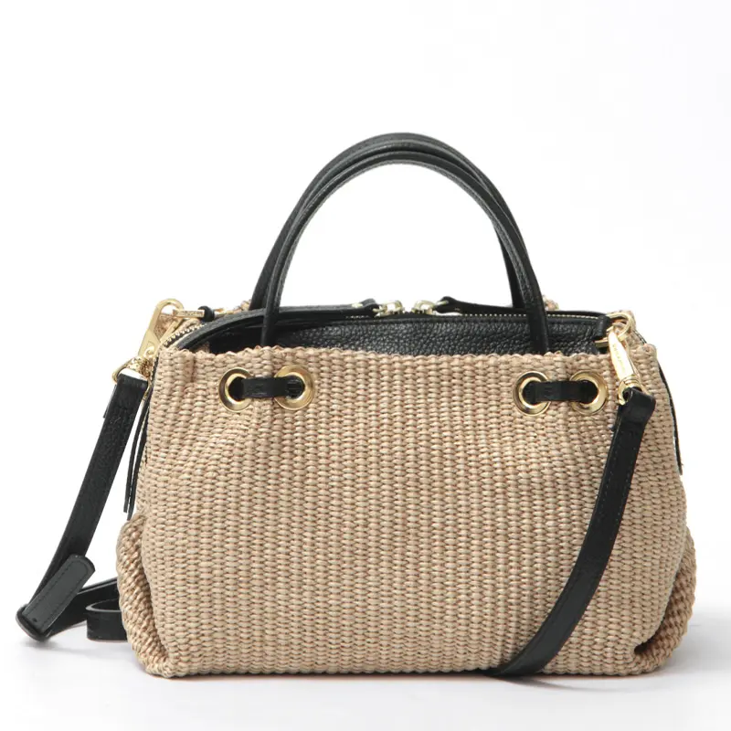 VIOLAd'ORO ヴィオラドーロ SANDRO ラフィアシート 2way かごバッグ