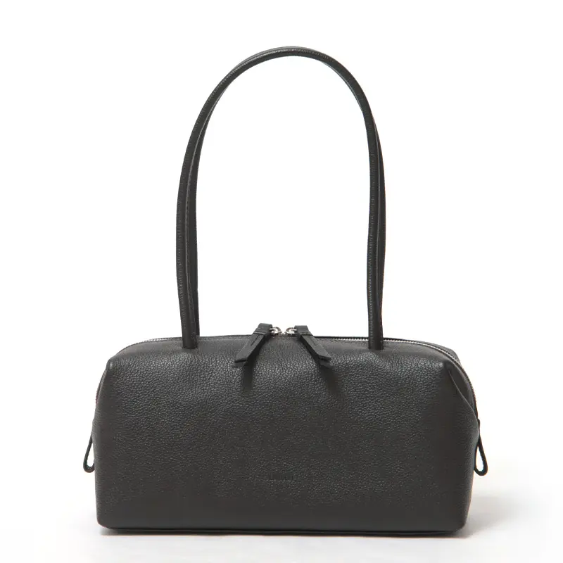 LAQUOH ラクーオ MINI BOSTON BAG レザー ミニボストンバッグ チョコ