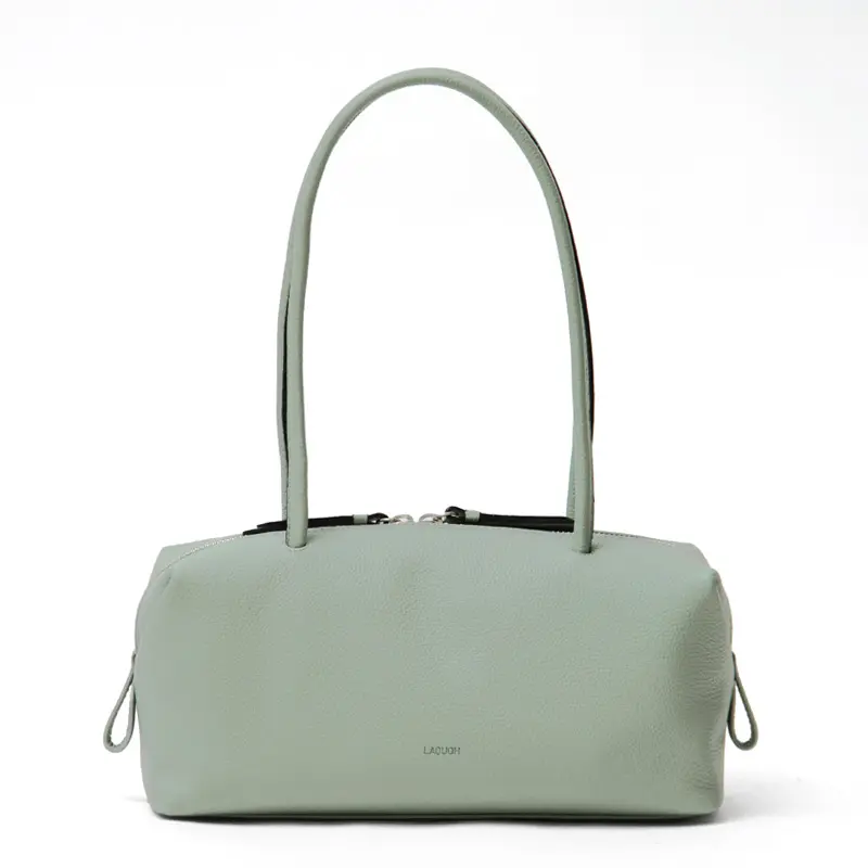 LAQUOH ラクーオ MINI BOSTON BAG レザー ミニボストンバッグ グリーン