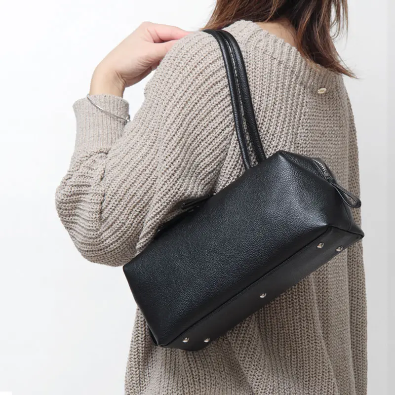 MINI BOSTON BAG レザー ミニボストンバッグ