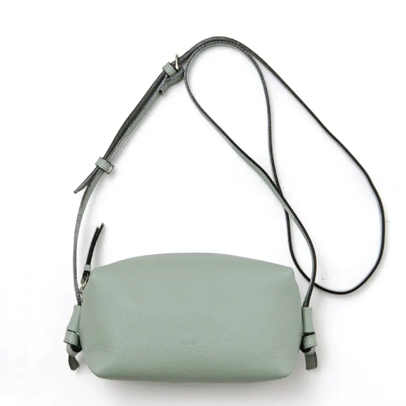 LAQUOH ラクーオ レザー ミニ ショルダーバッグ グリーン