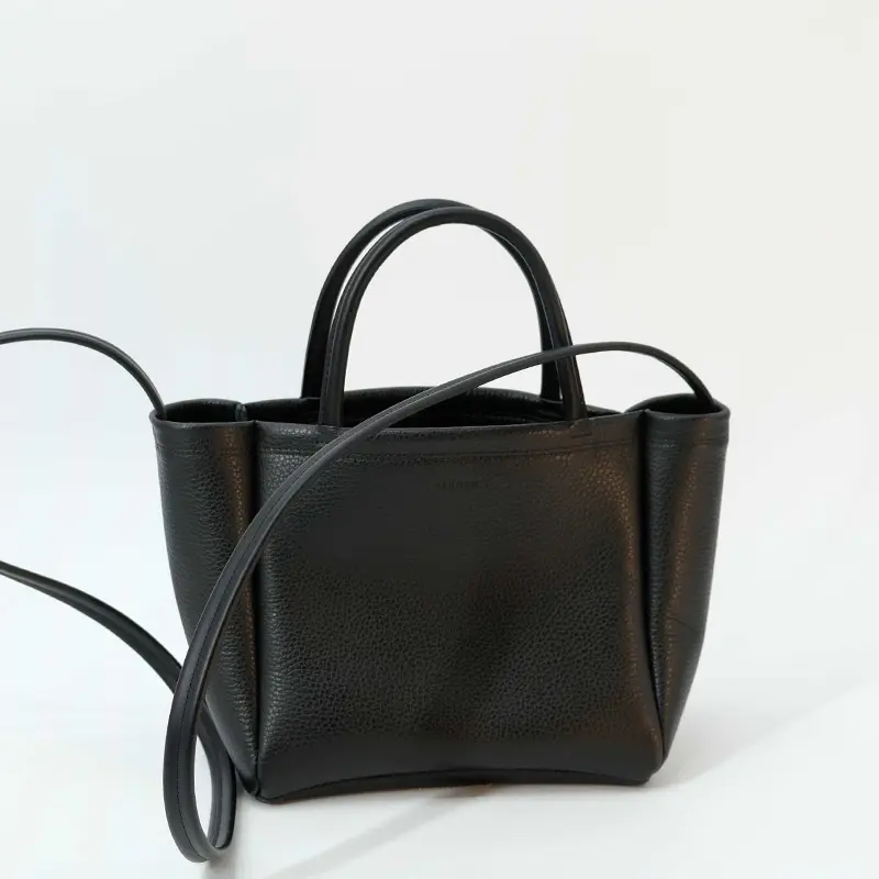 MINI HANDLE TOTE ダブルフェイスレザー 2way トートバッグ
