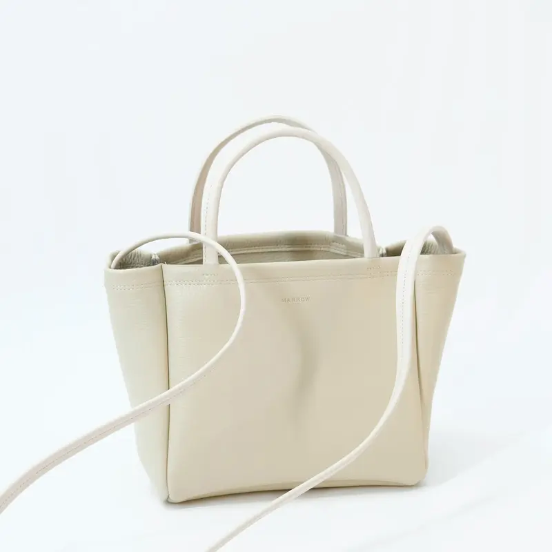 MINI HANDLE TOTE ダブルフェイスレザー 2way トートバッグ