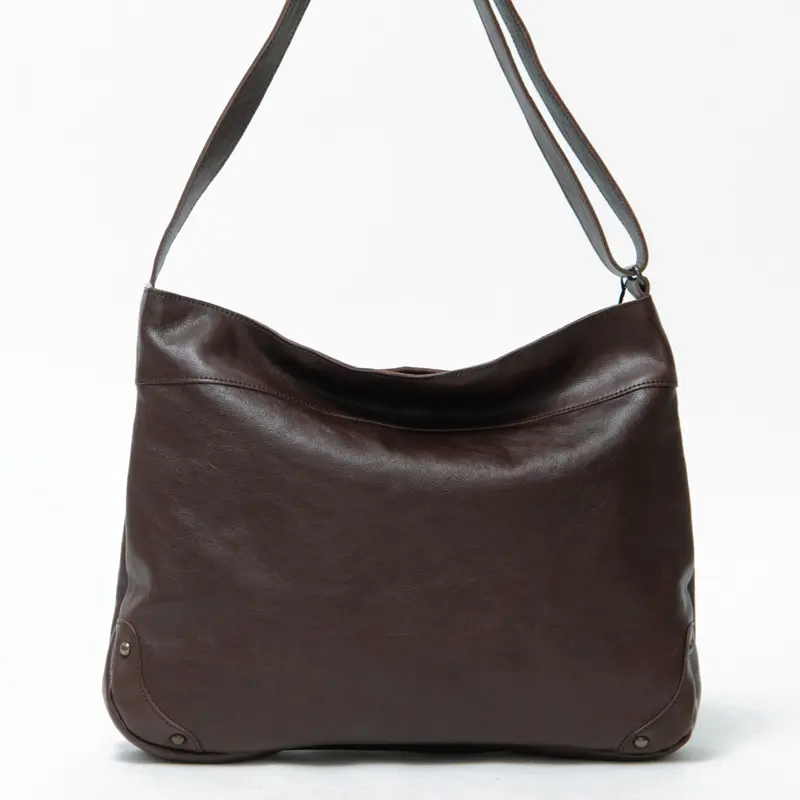 Regalo レガロ キップレザー ショルダーバッグ ダークブラウン