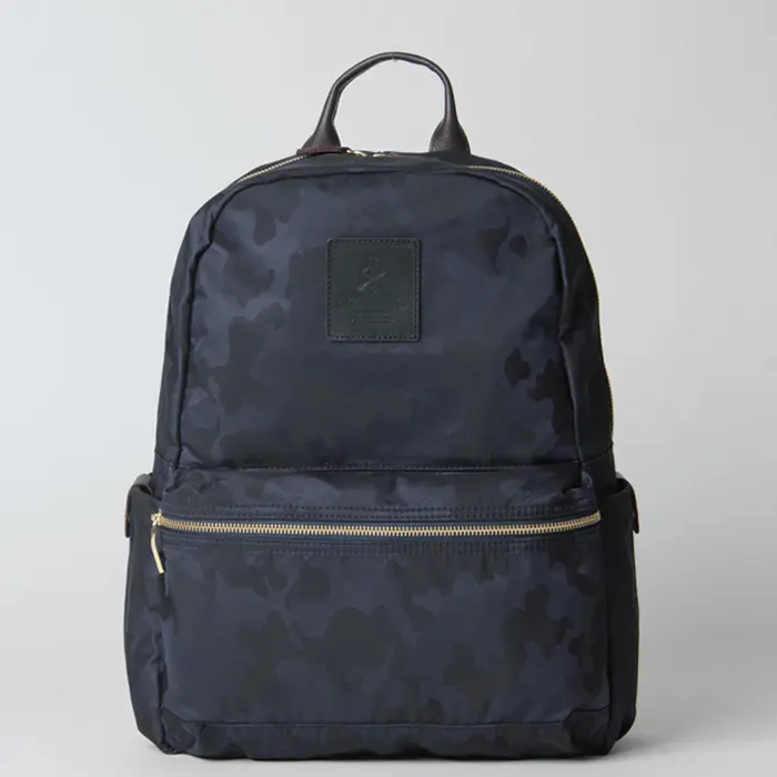 Regalo レガロ ディマンシェ カモフラージュ柄 ナイロン リュック ネイビー/Gブラウン