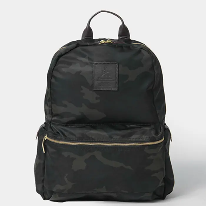 Regalo レガロ ディマンシェ カモフラージュ柄 ナイロン リュック オリーブ/Gブラウン