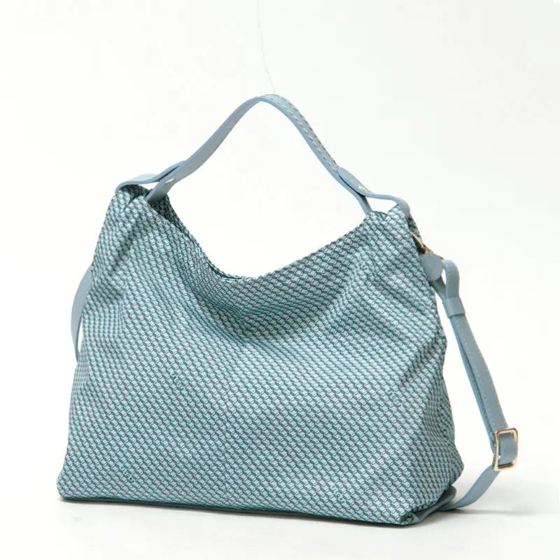 VISONA ヴィソナ モノグラムプリント 2way ショルダーバッグ (M) L.BLUE