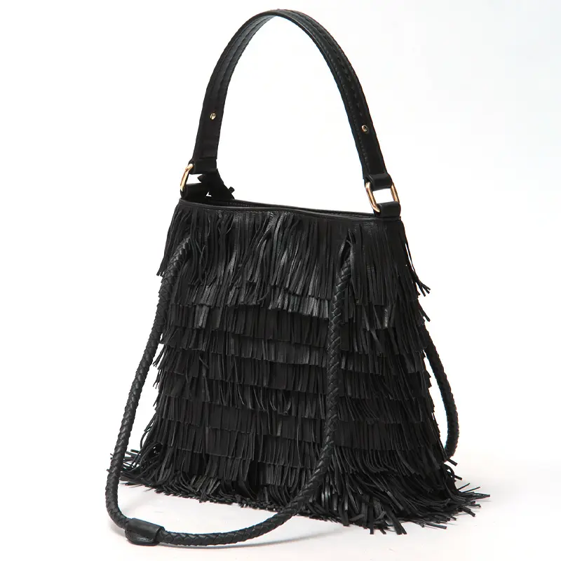 VISONA ヴィソナ DILETTA レザーフリンジ 3WAYハンドバッグ
