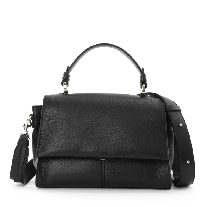 LORISTELLA ロリステッラ MURIEL レザー 2way ハンドバッグ (S) BLACK