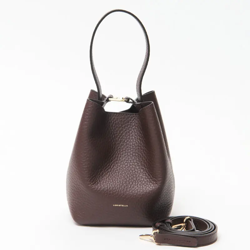 LORISTELLA ロリステッラ EMMA minni  レザー 2WAY ハンドバッグ CHOCOLATE