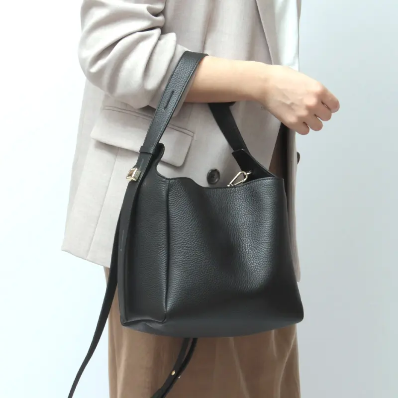 LORISTELLA ロリステッラ EVA レザー 2way ショルダーバッグ (S) BLACK