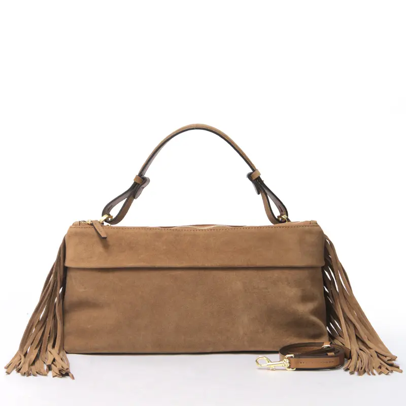 ISO 2way スエード フリンジバッグ
