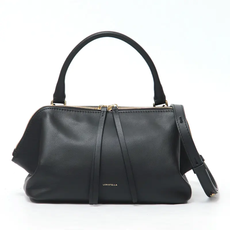 LORISTELLA ロリステッラ ASHLEY イタリアンカウレザー 2WAY ミニボストンバッグ BLACK