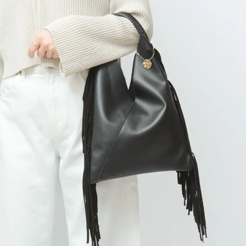 LAURA DI MAGGIO ローラディマッジオ ARIZONA フリンジバッグ BLACK