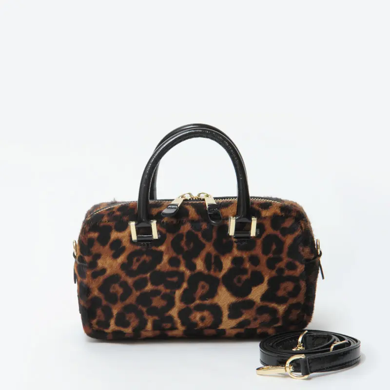 CHRISTIAN VILLA クリスチャンヴィラ レオパード柄 ヘアカーフ 2way ミニボストンバッグ(S) LEOPARD