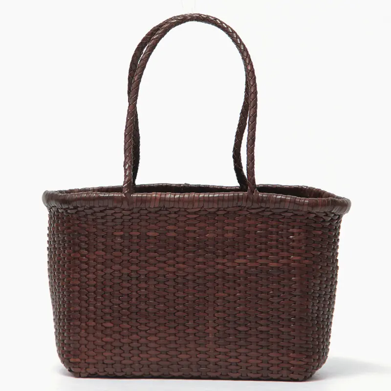 dragon ドラゴン B WVAVE BASKET SMALL レザー メッシュ トートバッグ BRUCIATO