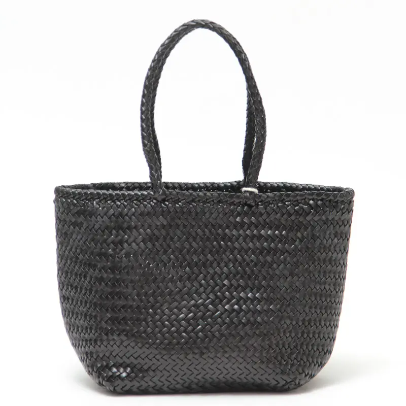 dragon ドラゴン GRACE BASKET SMALL レザーメッシュ トートバッグ BLACK
