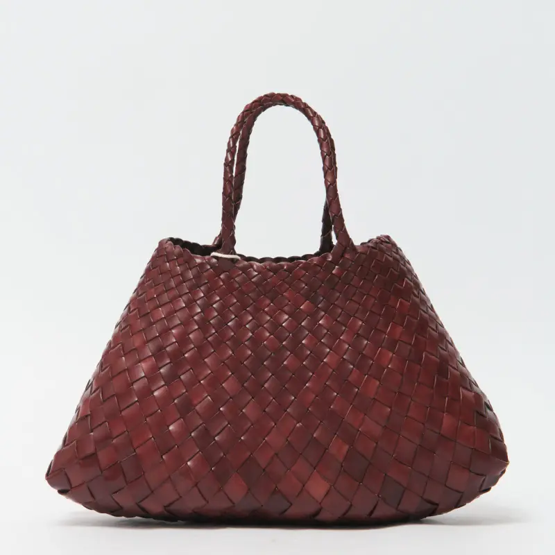 dragon ドラゴン SANTA CROCE SMALL レザー メッシュバッグ BRUCIATO