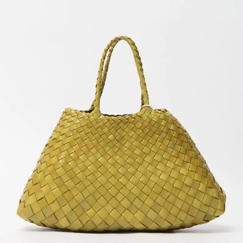 dragon ドラゴン SANTA CROCE SMALL レザー メッシュバッグ BAMBOO