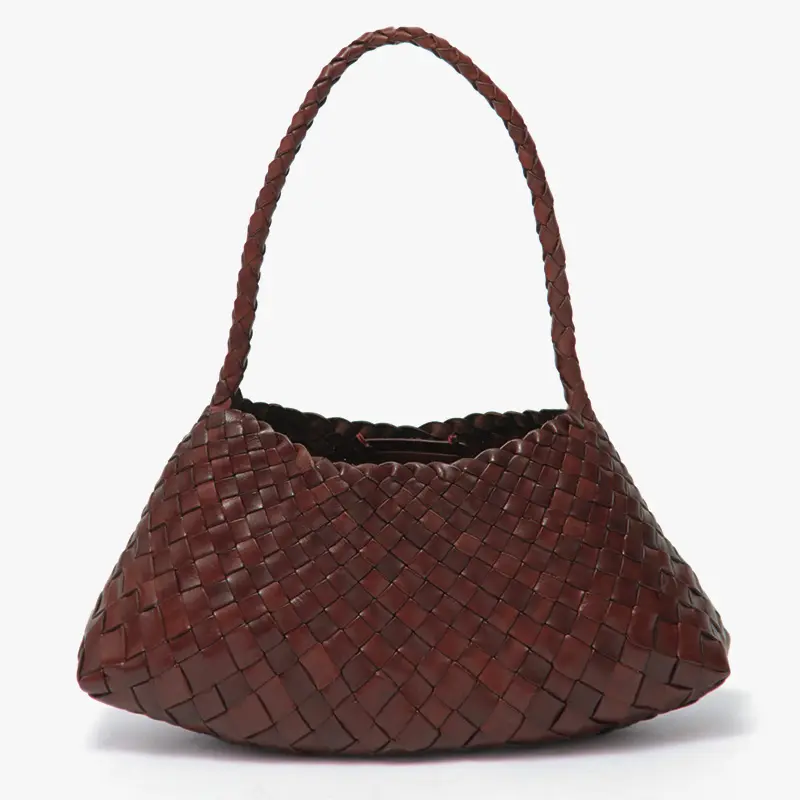 ROSANNA レザーメッシュ ワンハンドルバッグ