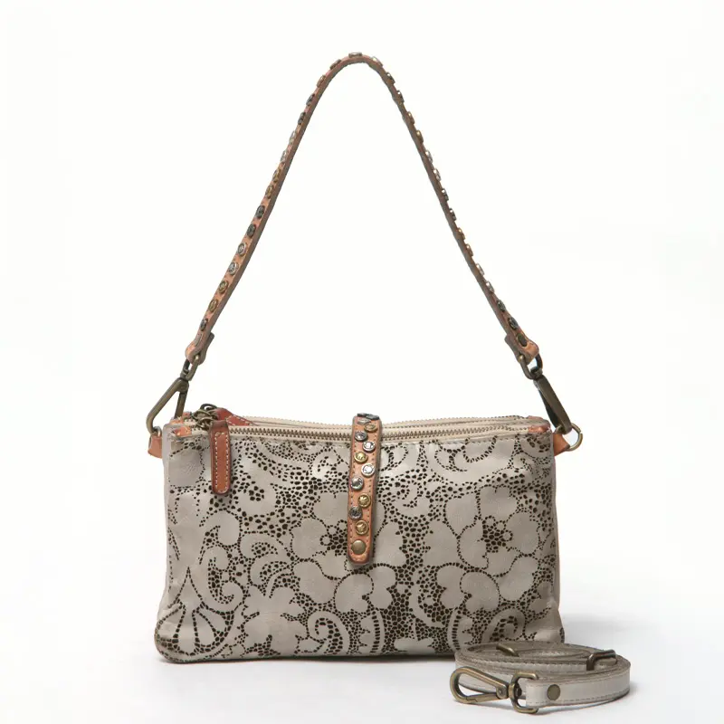 Alchimia アルキミア LASE2 カットワークレザー 2way ショルダーバッグ