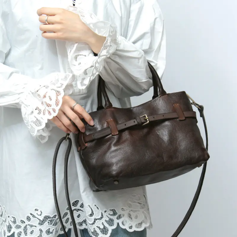 Alchimia アルキミア MESTI カーフレザー ベルト付き 2way トートバッグ EBANO