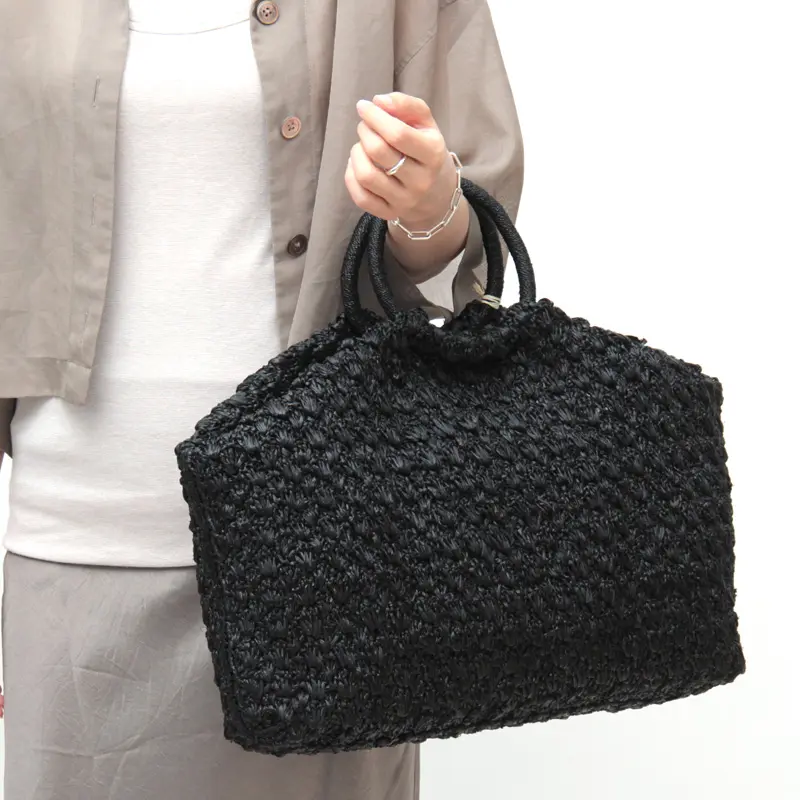 MAISON N.H PARIS メゾンエヌアッシュパリ CLEMENTINE ラフィア かごバッグ