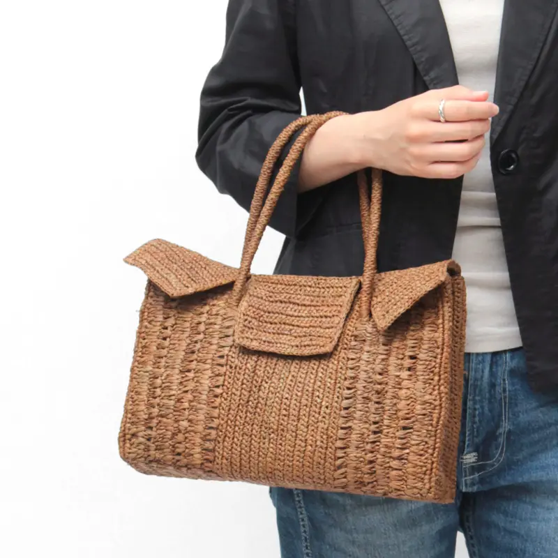 MAISON N.H PARIS メゾンエヌアッシュパリ DAHLIA MINI ラフィア かごバッグ