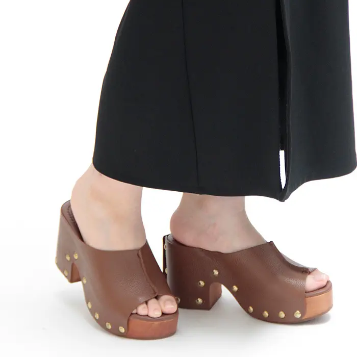 CLAIRE CHARLOTT クレアシャーロット 厚底 ウッドサンダル