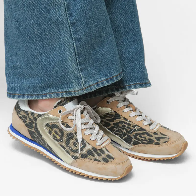 0'105 ZERO CENTCINQ ゼロセントシンク LINA レオパード ローカット スニーカー