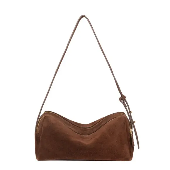 elleme エレメ Trousse Suede スエード ショルダーバッグ