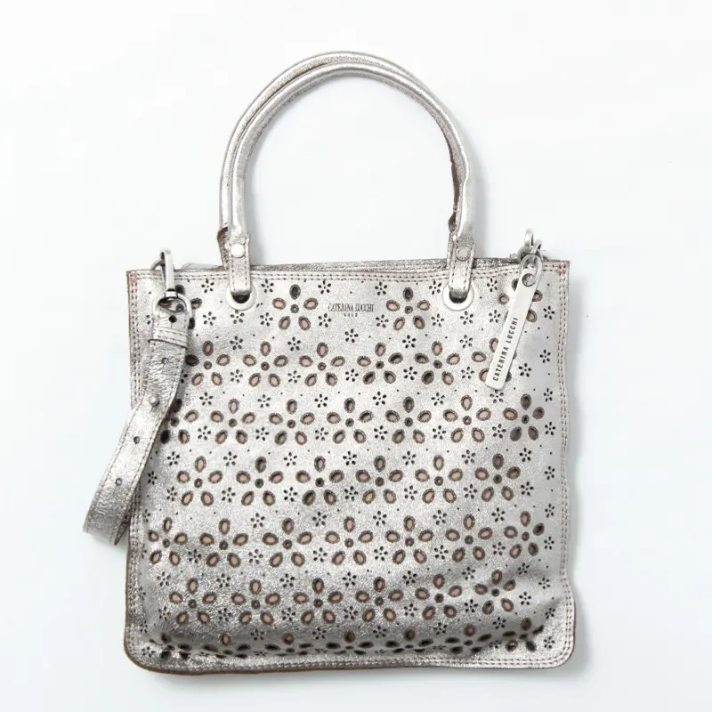 CATERINA LUCCHI カテリーナ ルッキ カットワーク レザー 2way トートバッグ