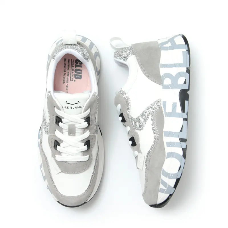 VOILE BLANCHE ボイルブランシェ CLUB105 スニーカー GRAY-WHITE-SILVER