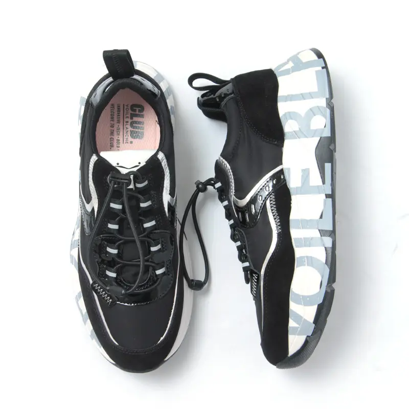 VOILE BLANCHE ボイルブランシェ CLUB105 QUICK スニーカー BLACK-SILVER