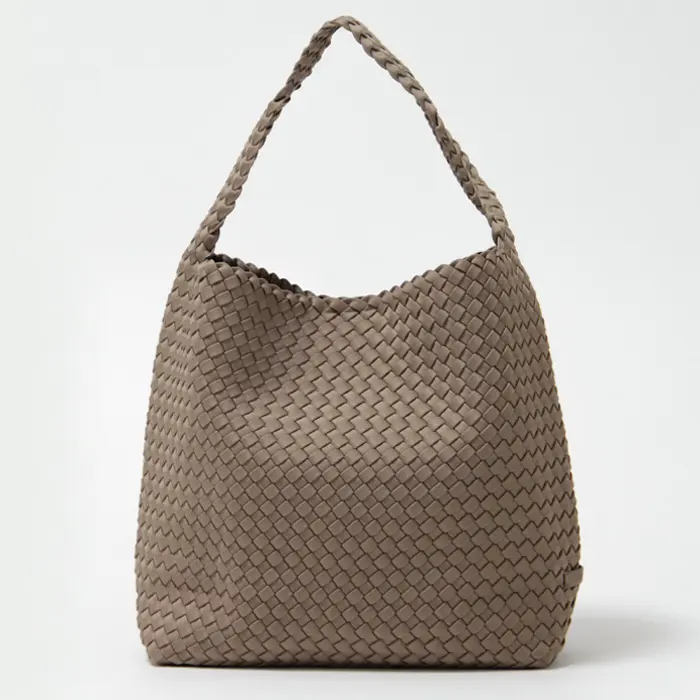 NAGHEDI ナゲディ Nomad Medium Hobo ネオプレンメッシュ ショルダーバッグ CASHMERE