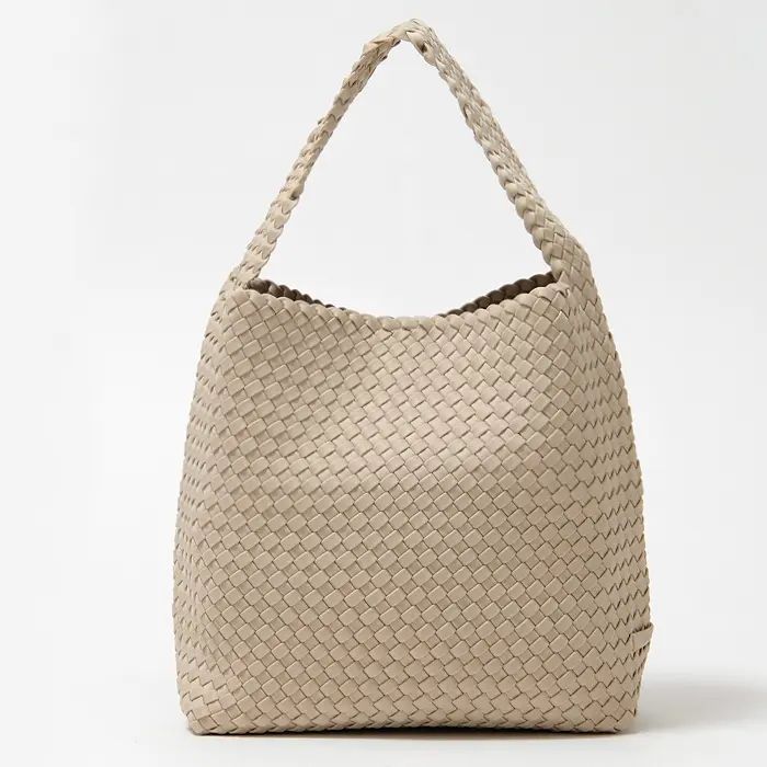 NAGHEDI ナゲディ Nomad Medium Hobo ネオプレンメッシュ ショルダーバッグ ECRU