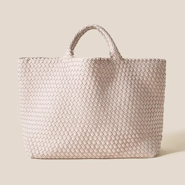 NAGHEDI ナゲディ St. Barths L ネオプレンメッシュトートバッグ SHELL PINK