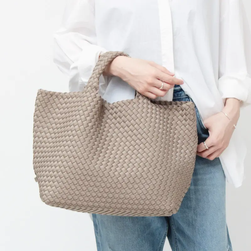 NAGHEDI ナゲディ St. Barths M ミディアム メッシュトートバッグ CASHMERE