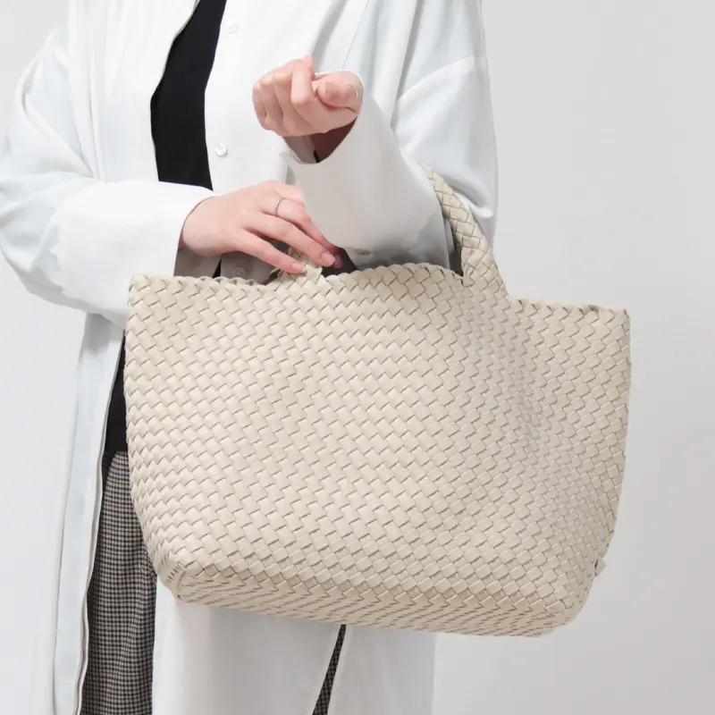 NAGHEDI ナゲディ St. Barths M ミディアム メッシュトートバッグ ECRU