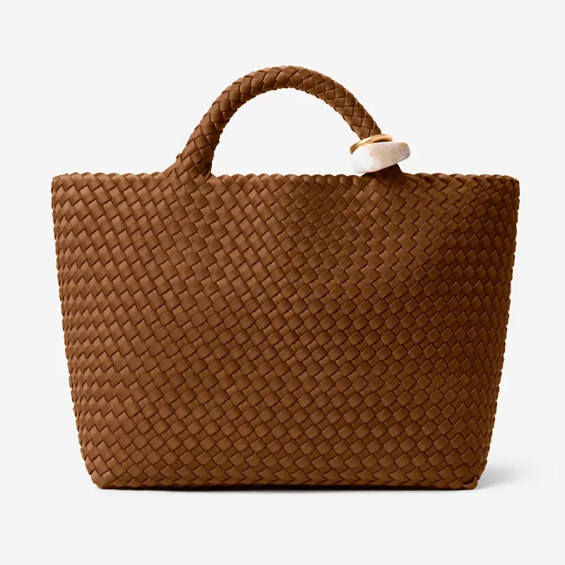 NAGHEDI ナゲディ St. Barths M Beads ミディアム メッシュ トートバッグ ビーズ TEAK