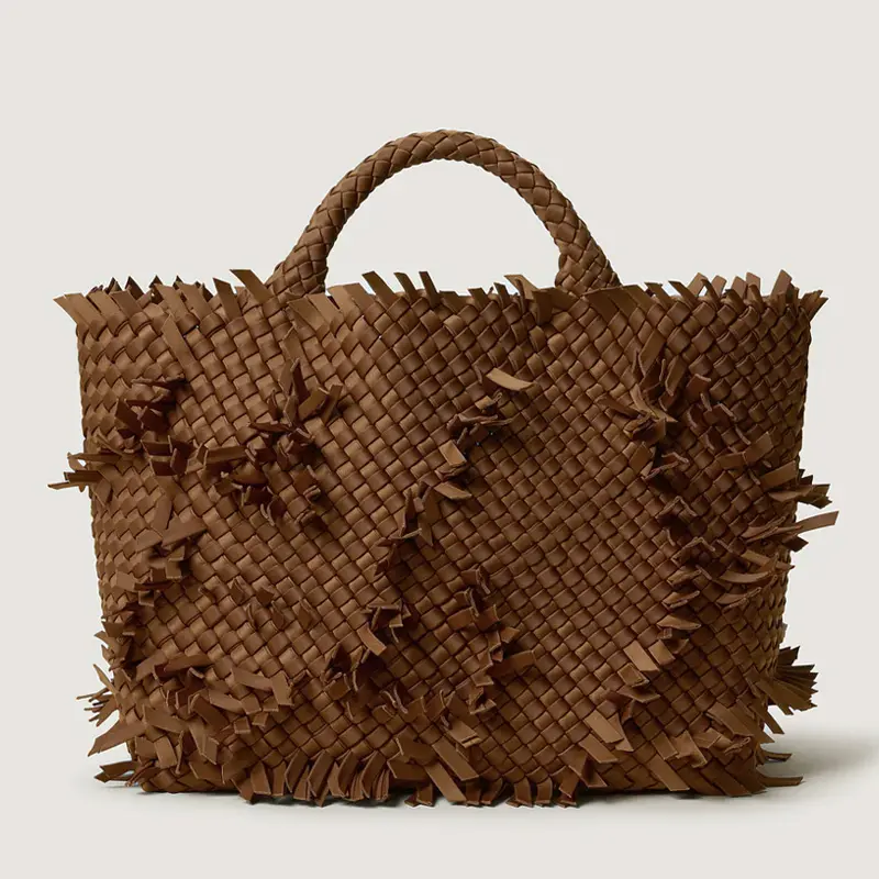 NAGHEDI ナゲディ St Barths ネオプレン イントレチャート トートバッグ(M) TEAK