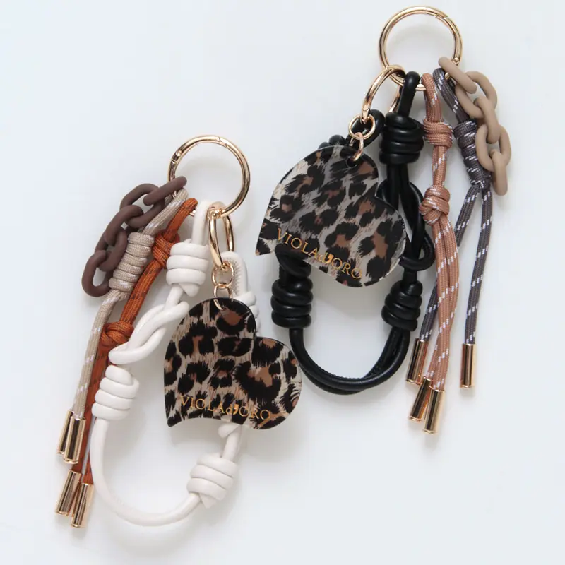 VIOLAd'ORO ヴィオラドーロ / BIANCA アクリル×コード バッグチャーム