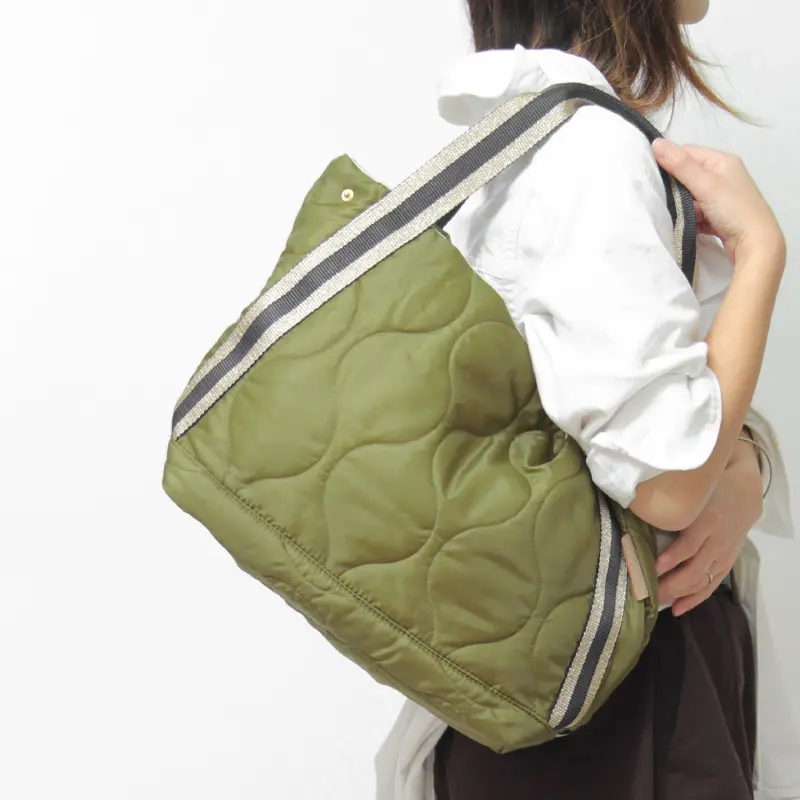 レガロ バッグ REGALO トートバッグ ゴールドIVYテープキルト ワンズハート ONE'S HEART キルティング 軽量 レディース oh-7812