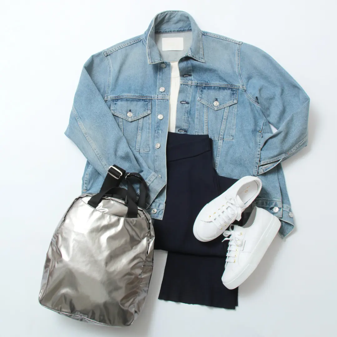 ペリーコ×スペルガのコラボスニーカーを履いた、運動会コーデ