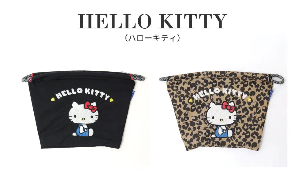 BALL＆CHAIN ボールアンドチェーン 70'HELLO KITTY 70'ハローキティ キティちゃん きてぃちゃん キティー SANRIO ポーチ Lサイズ BLACK ブラック 黒 372403-01 レオパード ヒョウ柄 レオパ 372403-93 品番：POACH-L