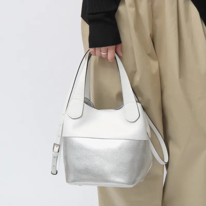 RIPANI リパーニ / ANNA バイカラー レザー 2way トートバッグ 品番：I544OJ